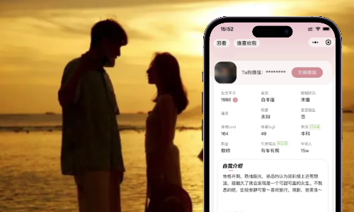 交友恋爱小程序研发案例
